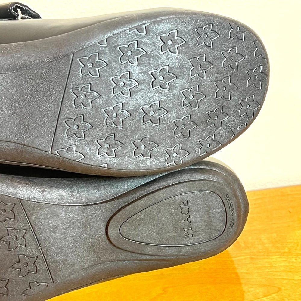NEW The Childrens Place Size 6 Cat Kitty Kitten Black Mary Jane Flats Shoes - Picture 11 of 12